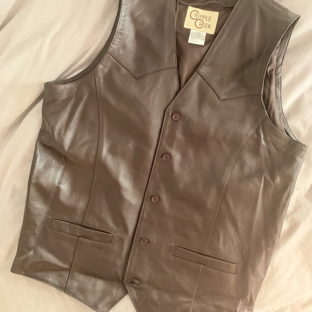 100% Genuine Leather Vest